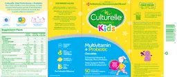 Label for Multivitamin + Probiotic Natural Fruit Punch Flavor!