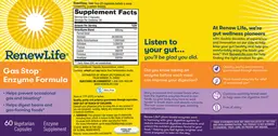 Label for Gas Stop Enzyme Formula