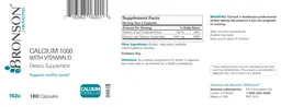 Label for Calcium 1000 With Vitamin D