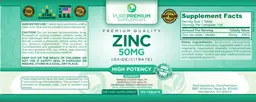 Label for Zinc 50 mg