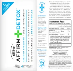 Label for Affirm Detox