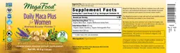 Label for Daily Maca Plus for Women
