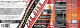 Label for Pre Rise Fruit Punch
