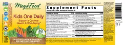 Label for Kids One Daily