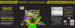 Label for NO2 Black Muscle+Pump Sour Pixie Pump