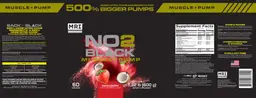 Label for NO2 Black Muscle+Pump Swoleberry