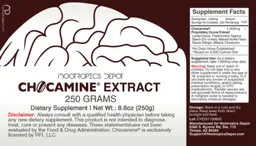 Label for Chocamine Extract 2580 Grams