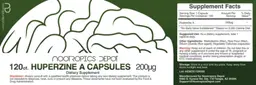 Label for Huperzine A Capsules 200 mcg