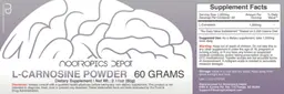 Label for L-Carnosine Powder