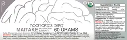 Label for Maitake Mushroom Extract