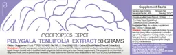Label for Polygala Tenuifolia Extract