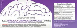 Label for Rhodiola Crenulata Capsules 500 mg