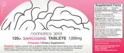 Label for Sarcosine Tablets 1,000 mg