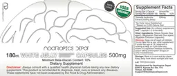 Label for White Jelly Mushroom Extract Capsules 500 mg