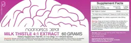 Label for Milk Thistle 4:1 Extract