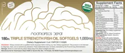 Label for Triple Strength Fish Oil Softgels 1,000 mg