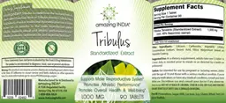 Label for Tribulus 1,000 mg