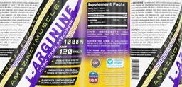 Label for L-Arginine 1000 mg