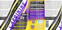Label for L-Arginine 500 mg