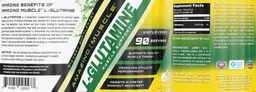 Label for L-Glutamine Unflavored
