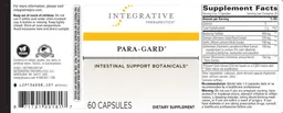 Label for Para-Gard