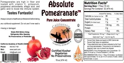 Label for Absolute Pomegranate