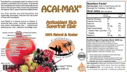 Label for Acai-Max