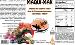 Label for Maqui-Max