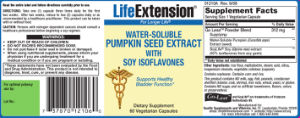 Water-Soluble Pumpkin Seed Extract With 