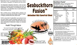 Label for Seabuckthorn Fusion