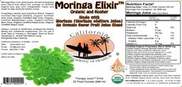 Label for Moringa Elixir