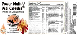 Label for Power Multi-V Vegi Capsules