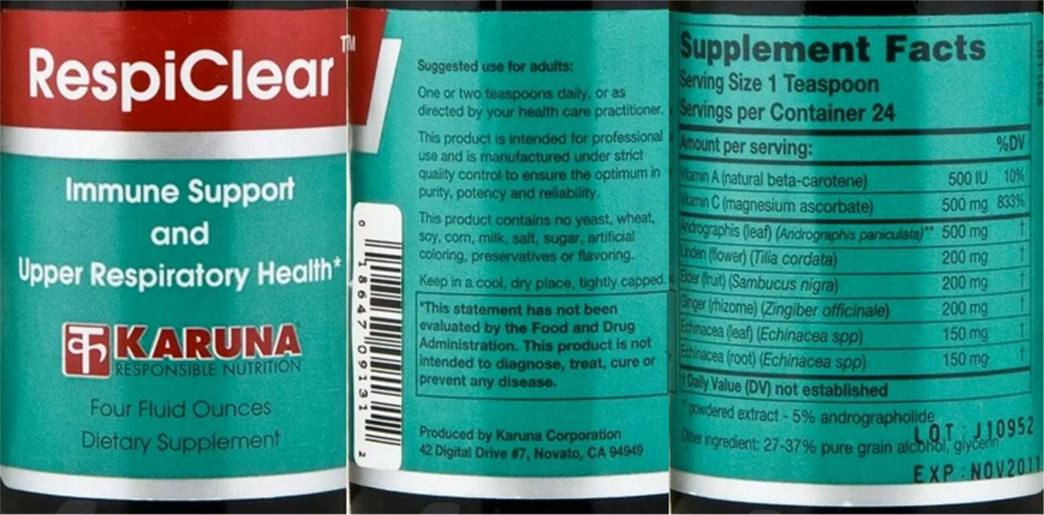 Label for RespiClear