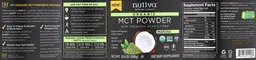 Label for Organic MCT Powder Matcha