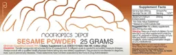 Label for Sesame Powder
