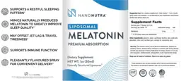 Label for Liposomal Melatonin