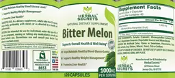 Label for Bitter Melon