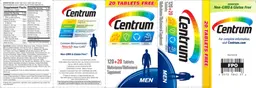 Label for Centrum Men