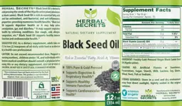 Label for Black Seed Oil