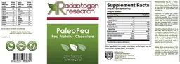 Label for PaleoPea Chocolate