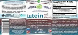 Lutein 20 mg with Zeaxanthin