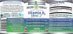 Vitamin K2 MenaQ7 100 mcg