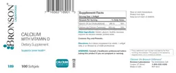 Label for Calcium With Vitamin D