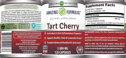 Label for Tart Cherry 2,000 mg