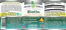 Biotin Fast Dissolving Tablets 10,000 mc