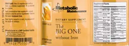 Label for The Big One Without Iron