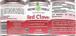 Label for Red Clover 430 mg