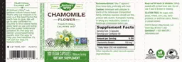 Label for Chamomile Flower 700 mg
