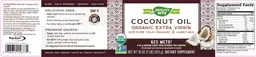Label for Coconut Oil Organic Extra Virgin