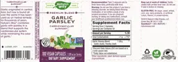 Label for Garlic Parsley 1,090 mg
